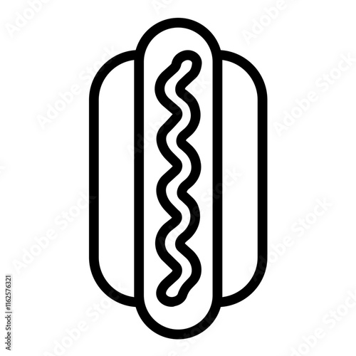 Vector Design Hot Dog Icon Style