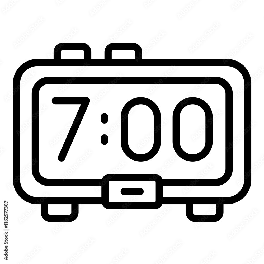 Vector Design Digital Clock Icon Style Vector Design Digital Clock Icon Style