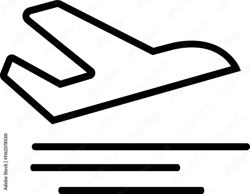airplane taking off icon airplane taking off icon