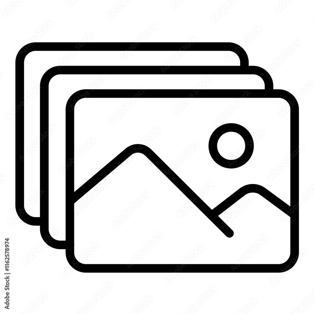 Vector Design Gallery Icon Style Vector Design Gallery Icon Style