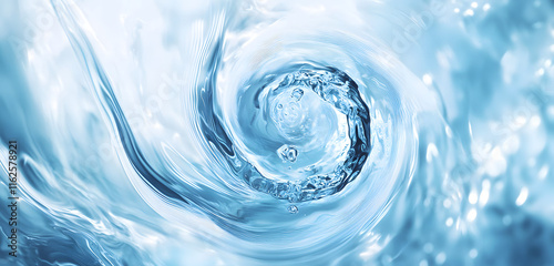 Abstract Blue Water Background with Smooth Motion photo