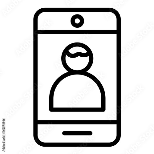 Vector Design Front Camera Icon Style