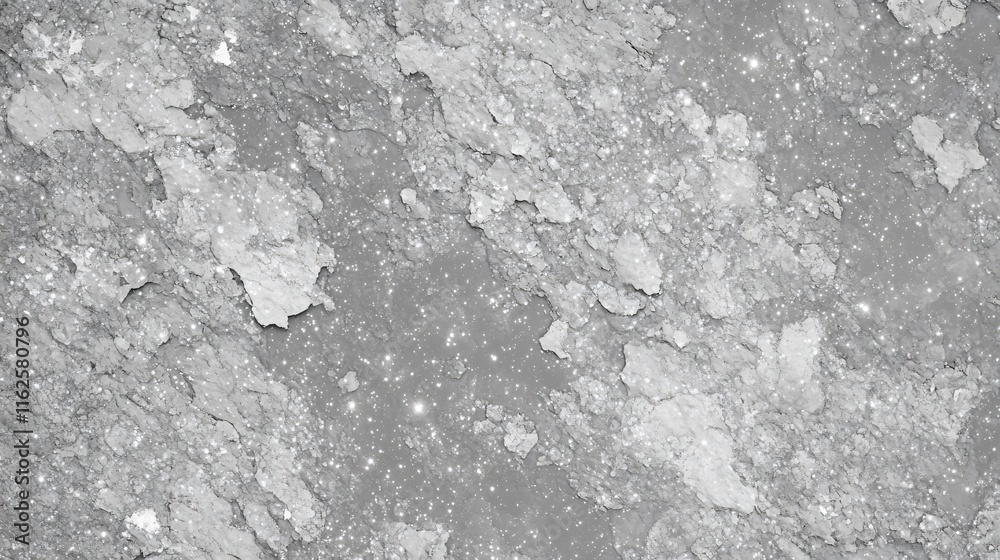 Obraz premium Abstract Grey Glittering Texture Background Silver Sparkle Crackle Wall