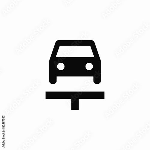 car service icon sign vector