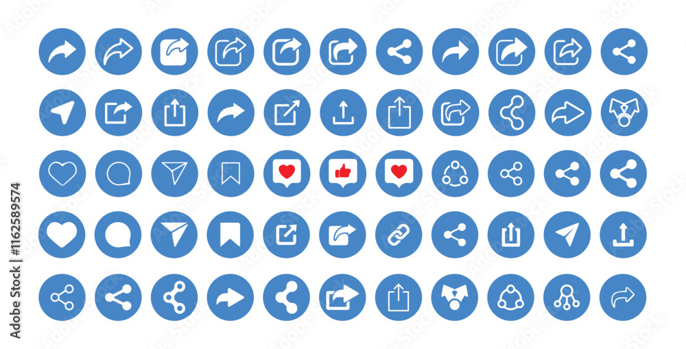 share icon. Share Big icon vector Collection.Like, love, heart, thumb up, repost, comment, share, save, stories user button sign in circle and speech bubble shapes, Vdctor illustration eps 10 share icon. Share Big icon vector Collection.Like, love, heart, thumb up, repost, comment, share, save, stories user button sign in circle and speech bubble shapes, Vdctor illustration eps 10