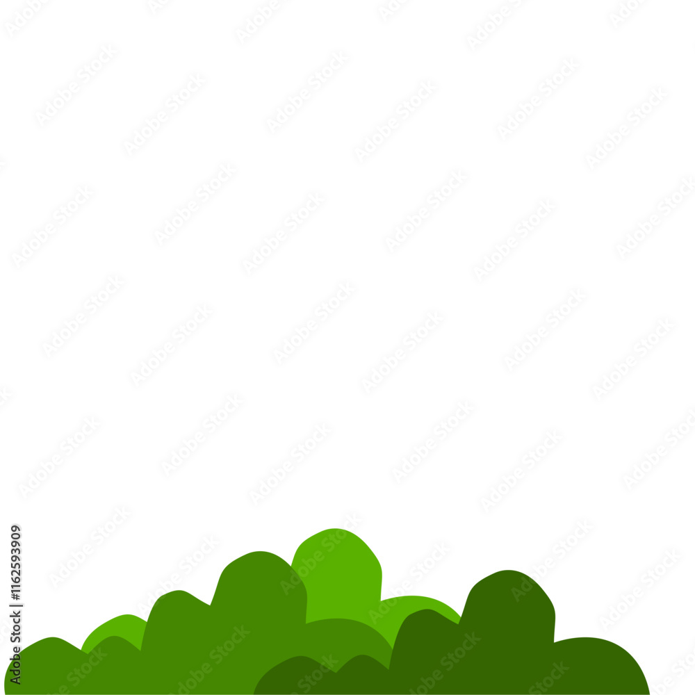 Obraz premium Bush Vector Illustration