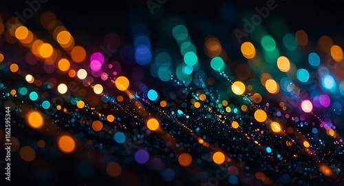 Colorful abstract background with streams of light