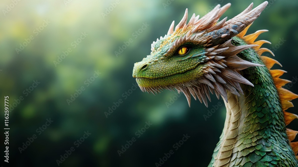 Mystical dragon legends scales reflecting light Mystical dragon legends scales reflecting light