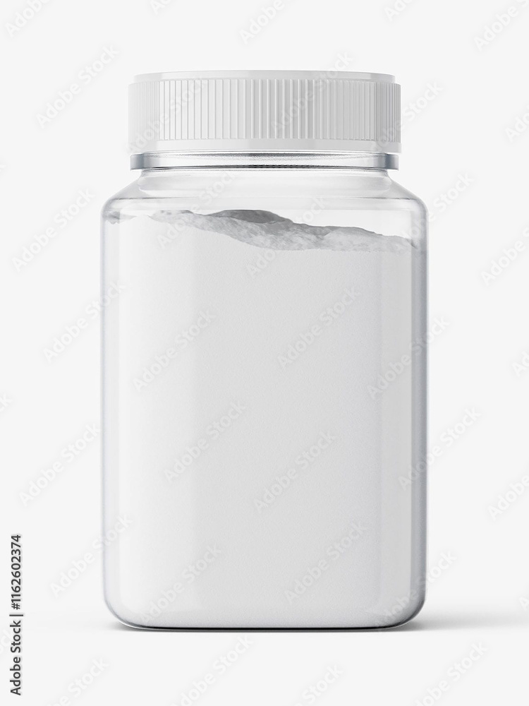 Cosmetic and food jar mockup