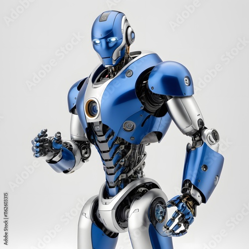Robot with white background	
