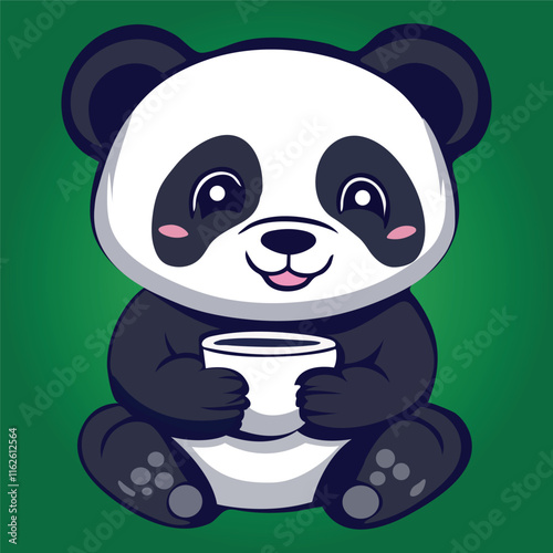 panda and bamboo