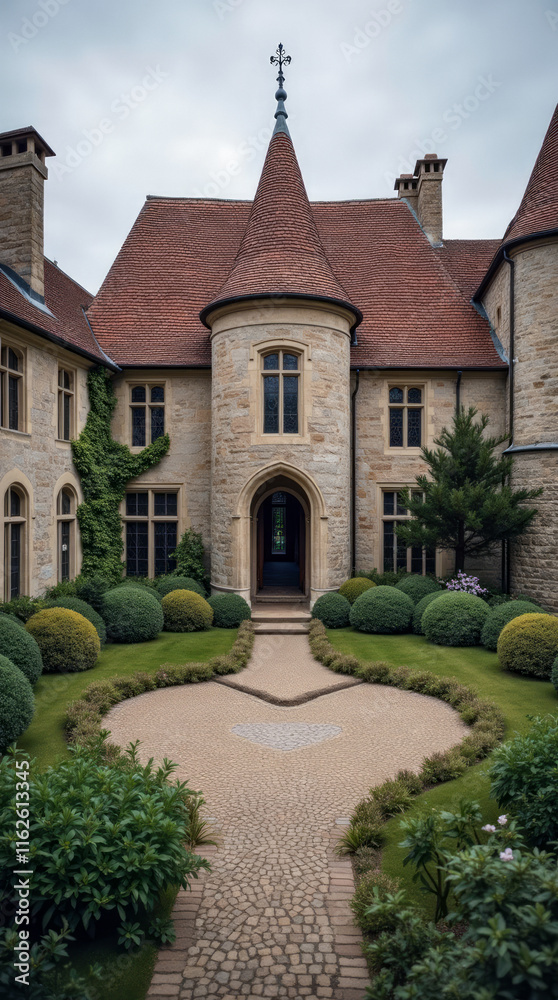 Restoration of an Old Castle with a Heart-Shaped Courtyard Used for Romantic Royal Engagements Restoration of an Old Castle with a Heart-Shaped Courtyard Used for Romantic Royal Engagements