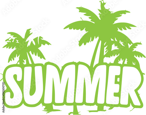 Summer, Beach T-shirt Design Bundle. Ready to print for apparel, poster, and illustration photo