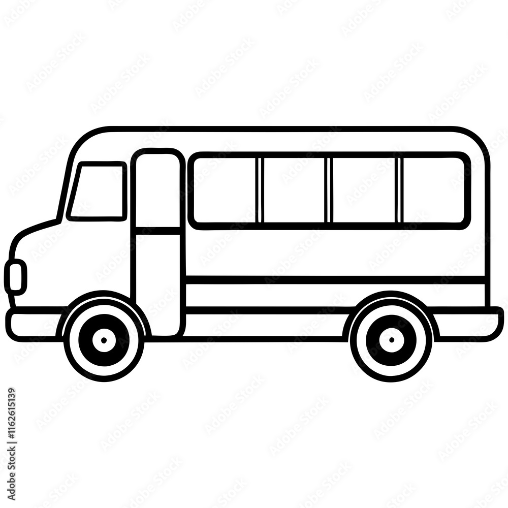 Abstract School Bus Design in Vector Format Abstract School Bus Design in Vector Format
