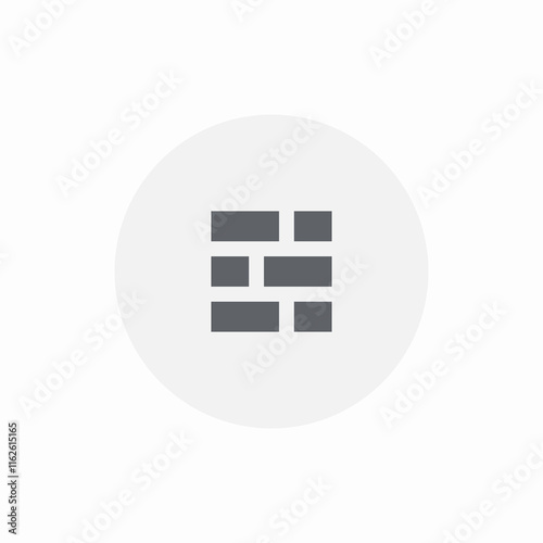 brick wall icon sign vector