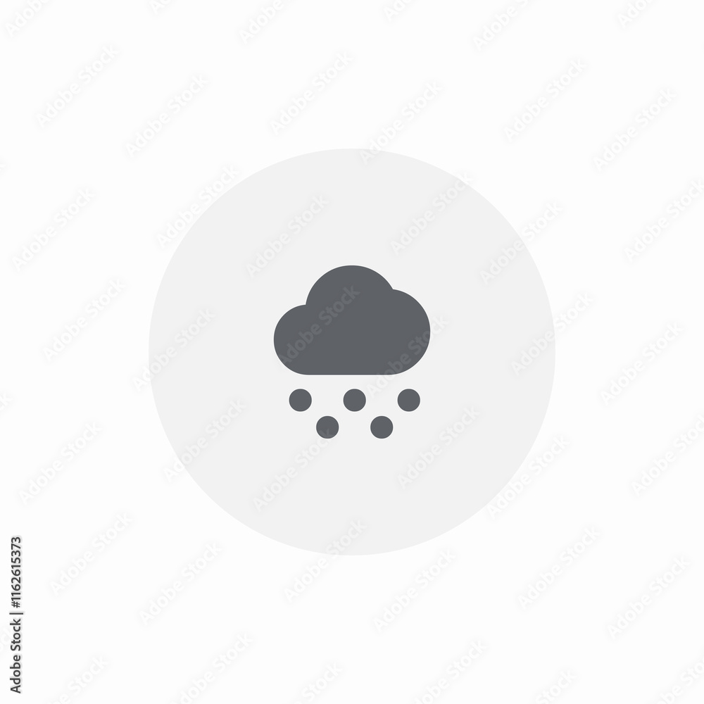 cloud snow weather icon sign vector cloud snow weather icon sign vector