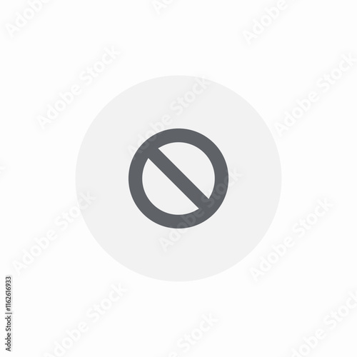 non available icon sign vector photo