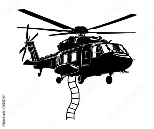 helicopter aircraft illustration.