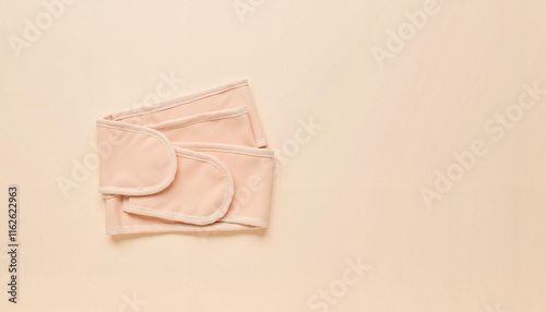 Health and fitness waist trainers on light background