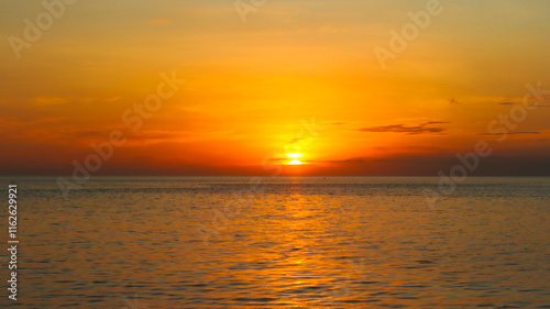 Beautiful sunset over the sea. Nature background