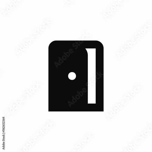 door open entry icon sign vector