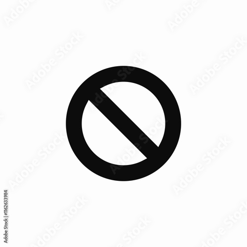 non available icon sign vector