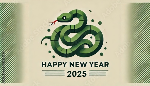 abstract background with snake 2025  content created with generative AI software.
