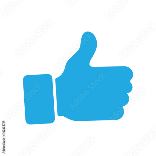 Like or thumbs up icon. Like, Social Media, Hand Line Icon. Vector illustration.