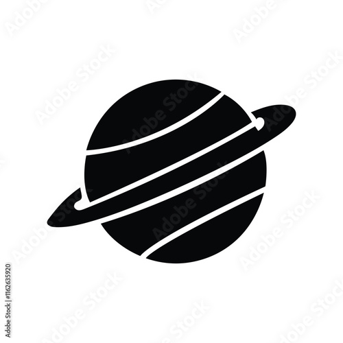 Planet icon vector. Globe icon, World icon.