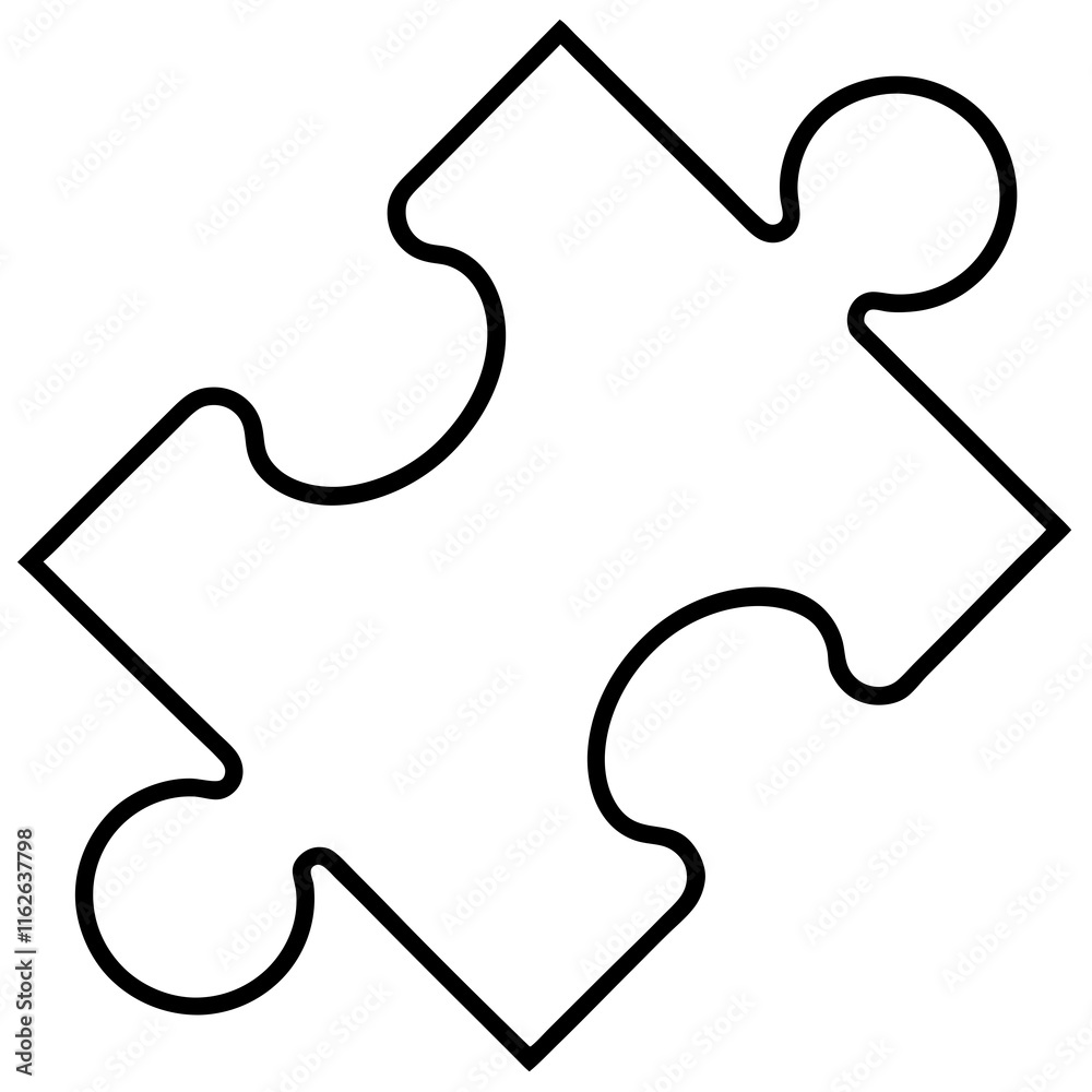 Creative Puzzle Piece Outlines for Vector Artists Creative Puzzle Piece Outlines for Vector Artists