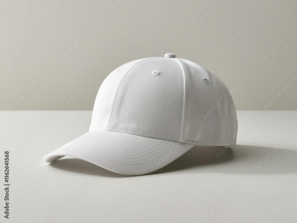 Blank baseball cap mockup template for branding on white