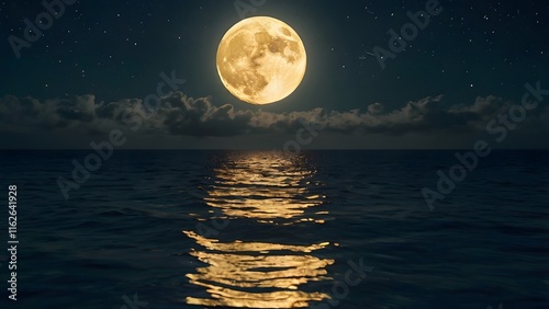 moon over the sea