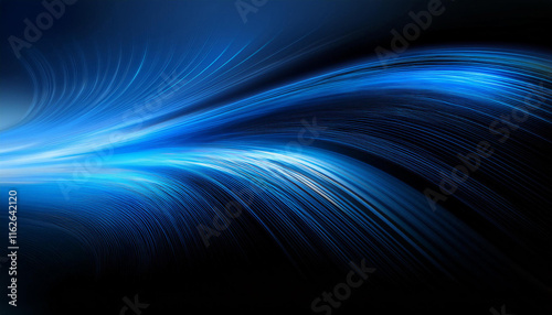 Black blue soft light abstract motion