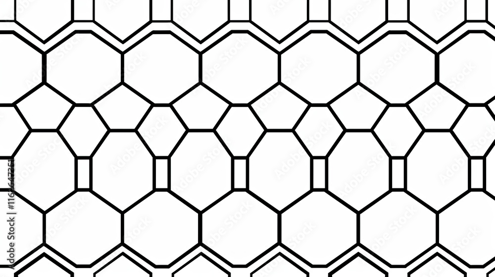 Vector illustration of a black honeycomb pattern on a white background Vector illustration of a black honeycomb pattern on a white background