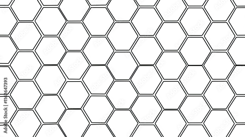Vector illustration of a black honeycomb pattern on a white background Vector illustration of a black honeycomb pattern on a white background