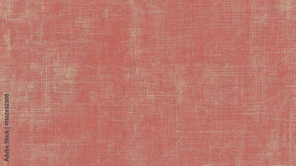 Fototapeta premium Red Textured Fabric Background Seamless Pattern