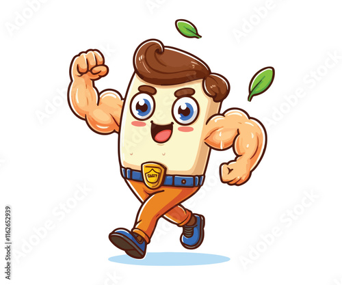 cartoon character vector in white background