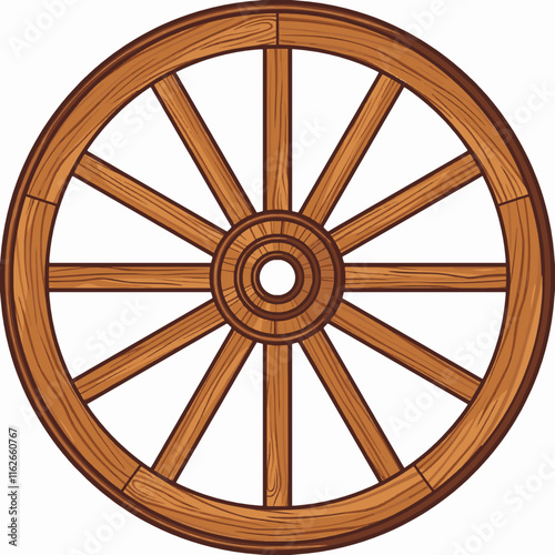 old wooden wheel