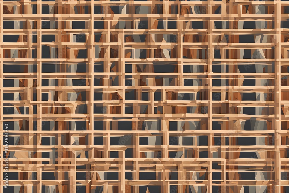 Abstract seamless pattern with stripes forming squares is repeating on a textured background Abstract seamless pattern with stripes forming squares is repeating on a textured background