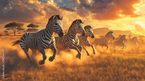 zebra horde
