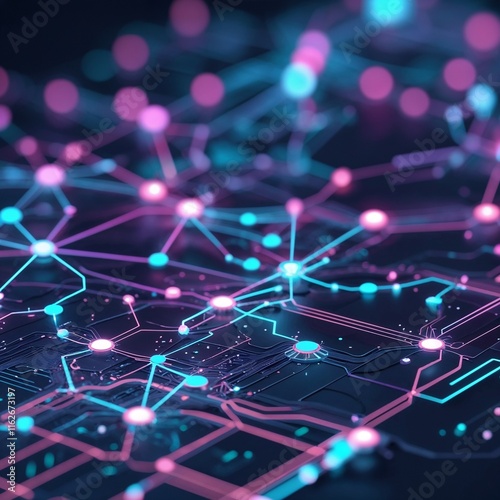 Digital Networking Illustration