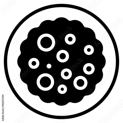 sponge glyph icon