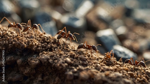 ants on the ground
