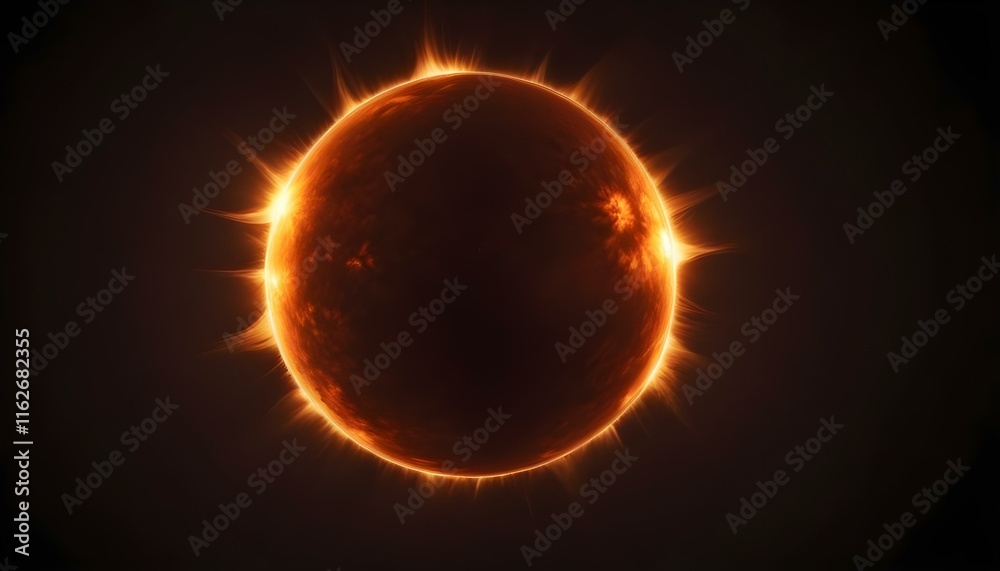 Un sol grande y ardiente con una superficie brillante y resplandeciente y manchas solares prominentes. El sol parece ser el tema principal, llenando el encuadre contra un fondo oscuro Un sol grande y ardiente con una superficie brillante y resplandeciente y manchas solares prominentes. El sol parece ser el tema principal, llenando el encuadre contra un fondo oscuro