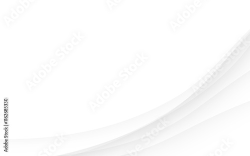 Abstract white gray waves background curve line minimal
