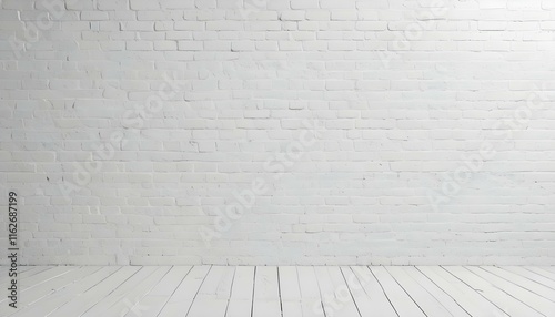 Una pared de ladrillo blanco