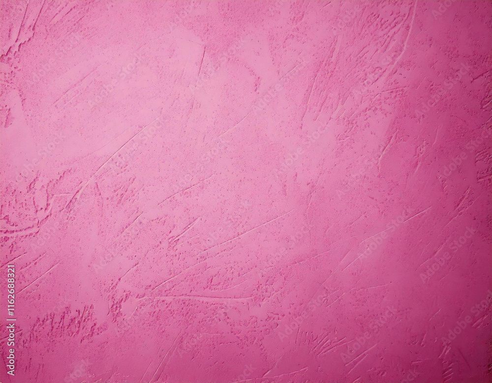 Fototapeta premium Pink textured wall paint has subtle scratch marks.