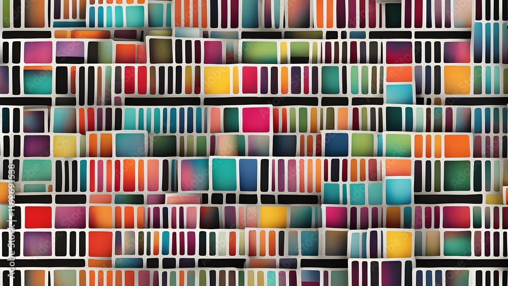 Abstract seamless pattern with stripes forming squares is repeating on a textured background Abstract seamless pattern with stripes forming squares is repeating on a textured background