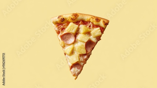 Delicious Slice of Pineapple Pizza photo