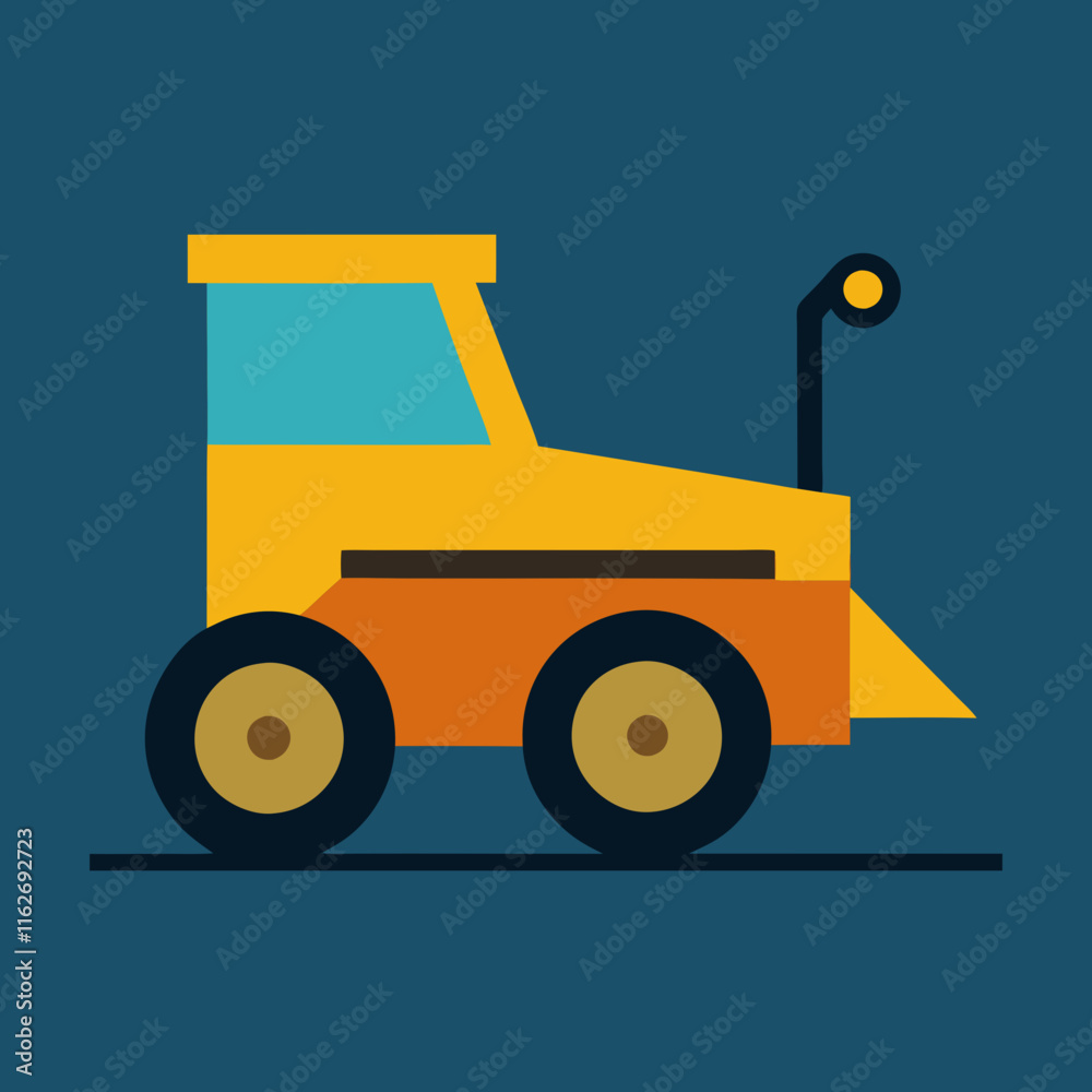 Naklejka premium truck on a white background